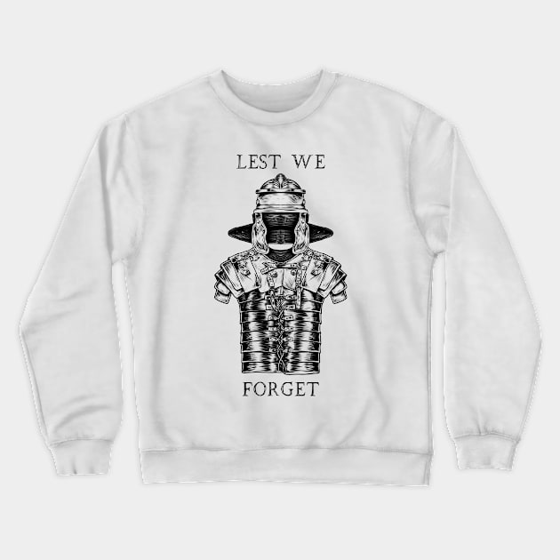 Etched in History: Lest We Forget the Glory of the Roman Empire Crewneck Sweatshirt by Holymayo Tee
